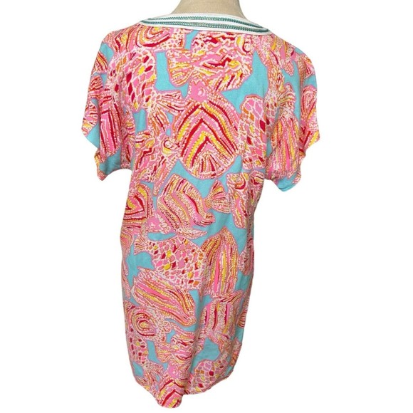 Lilly Pulitzer Harlow Tunic Dress in Breakwater Tini Bikini Rayon Size XS - Picture 6 of 9